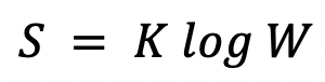 Boltzmann Entropy Equation